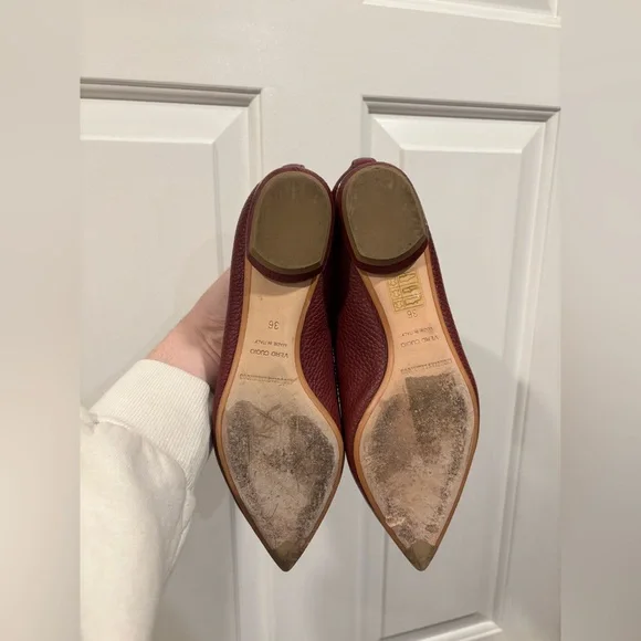 Nicholas Kirkwood Beya Burgundy Flats Women’s Size EU 36 - Picture 5 of 7